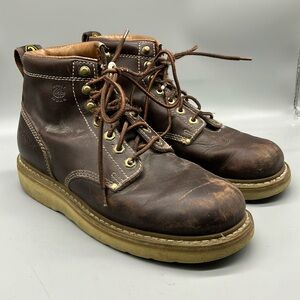 CAROLINA CA3049 6" WORK BOOTS Mens Sz 10D Dark OAK